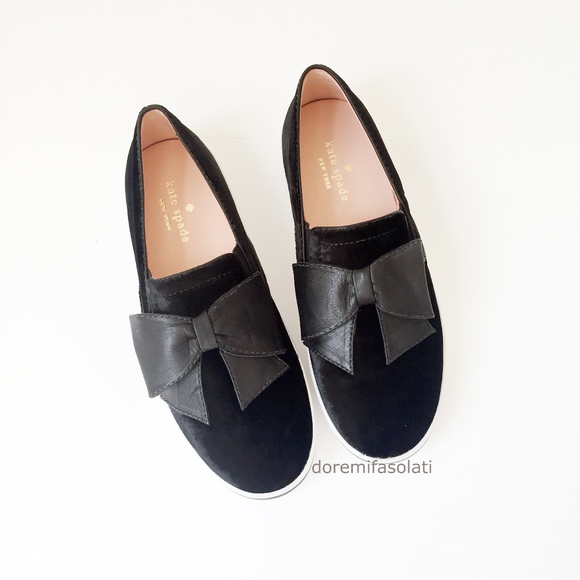 kate spade Shoes - KATE SPADE delise black slip ons flats shoes 6.5